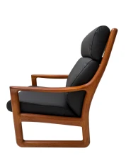 Mid-Century Modern Chairs and Hocker by Johannes Andersen for Silkeborg, 1960s